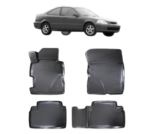 Set covorase presuri HONDA CIVIC SEDAN VIII din 2005-2011, auto, din cauciuc thermoplastic - Img 2
