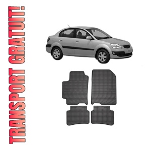 Set covorase presuri KIA RIO II Saloon (JB) din 2005-2011, auto, din cauciuc thermoplastic, KIA