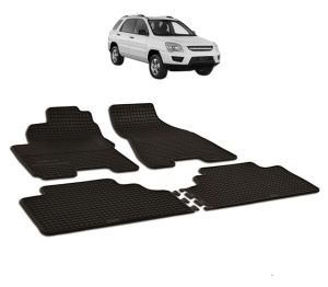 Set covorase presuri KIA SPORTAGE din 2005-2010, auto, din cauciuc thermoplastic - Img 2