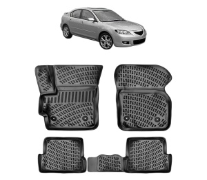 Set covorase presuri MAZDA 3 II din 2009-2013, auto, din cauciuc thermoplastic - Img 2