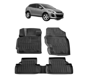 Set covorase presuri MAZDA CX-7 VERSIUNEA DIESEL din 2006-2012, auto, din cauciuc thermoplastic - Img 2