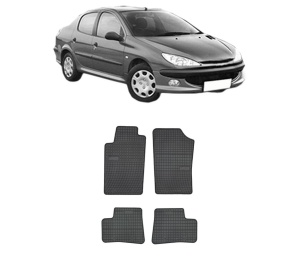 Set covorase presuri PEUGEOT 206 Saloon din 2007-2008, auto, din cauciuc thermoplastic, PEUGEOT - Img 2