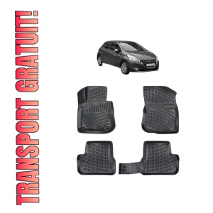 Set covorase presuri PEUGEOT 208 I din 2012-2019, auto, din cauciuc thermoplastic - Img 8