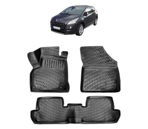 Set covorase presuri PEUGEOT 3008 I din 2008-2016, auto, din cauciuc thermoplastic - Img 7