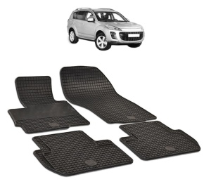 Set covorase presuri PEUGEOT 4007 din 2007-2012, auto, din cauciuc thermoplastic - Img 2