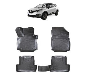 Set covorase presuri RENAULT CAPTUR din 2013-2019, auto, din cauciuc thermoplastic - Img 2