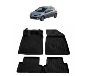 Set covorase presuri RENAULT CLIO III din 2005-2012, auto, din cauciuc thermoplastic - Img 2
