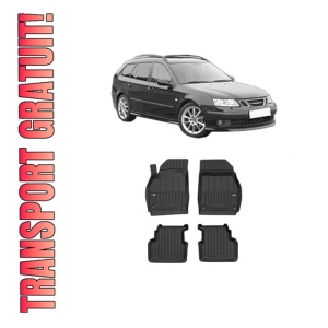 Set covorase presuri SAAB 9-3 Estate (E50) din 2005-2015, auto, din cauciuc thermoplastic, SAAB