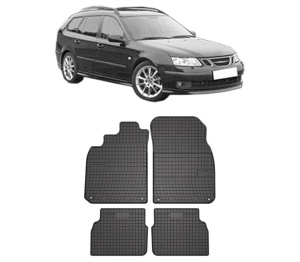 Set covorase presuri SAAB 9-3 Estate (E50) din 2005-2015, auto, din cauciuc thermoplastic, SAAB - Img 2
