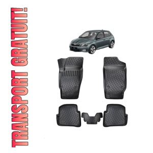 Set covorase presuri SKODA FABIA III din 2015-2021, auto, din cauciuc thermoplastic