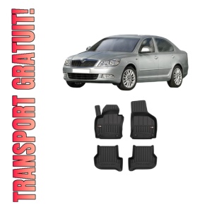 Set covorase presuri SKODA Octavia II din 2004-2009, auto, din cauciuc thermoplastic, SKODA