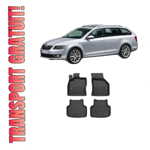 Set covorase presuri SKODA Octavia III Combi (5E5, 5E6) din 2012-2020, auto, din cauciuc thermoplastic, SKODA