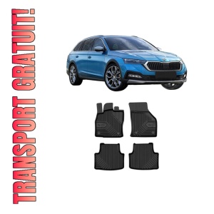 Set covorase presuri SKODA Octavia IV (NX3, NN3, PV3) din 2020-2024, auto, din cauciuc thermoplastic, SKODA