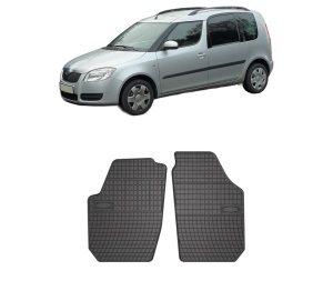 Set covorase presuri SKODA ROOMSTER Praktik (5J) din 2007-2015, auto, din cauciuc thermoplastic, SKODA - Img 2