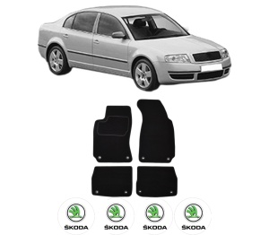 Set Covorase Presuri SKODA SUPERB I (3U4) din 2001-2008, Auto, Material Textil Mocheta, SKODA - Img 2