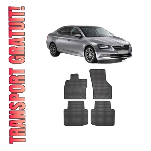 Set covorase presuri SKODA SUPERB III (3V3) din 2015-2024, auto, din cauciuc thermoplastic, SKODA