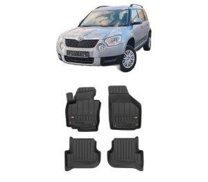 Set covorase presuri SKODA YETI din 2009-2017, auto, din cauciuc thermoplastic, SKODA - Img 2