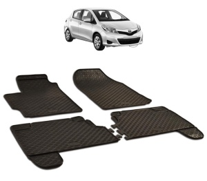 Set covorase presuri TOYOTA YARIS din 2006-2010, auto, din cauciuc thermoplastic - Img 2
