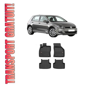 Set covorase presuri Volkswagen GOLF VII din 2012-2019, auto, din cauciuc thermoplastic, Volkswagen