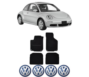 Set Covorase Presuri Volkswagen NEW BEETLE (9C1, 1C1) din 1998-2010, Auto, Material Textil Mocheta, Volkswagen - Img 2