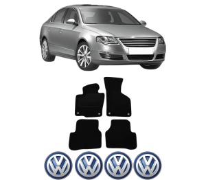 Set Covorase Presuri Volkswagen PASSAT B6 (3C2) din 2005-2010, Auto, Material Textil Mocheta, Volkswagen - Img 2