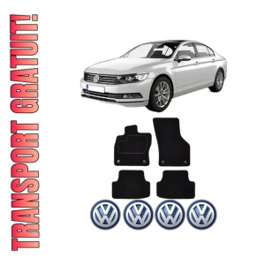 Set Covorase Presuri Volkswagen PASSAT B8 (3G2, CB2) din 2014-2024, Auto, Material Textil Mocheta, Volkswagen