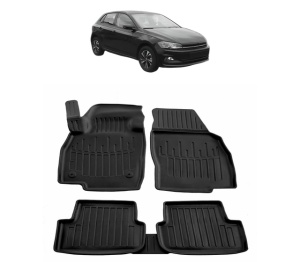Set covorase presuri VOLKSWAGEN POLO VI din 2017, auto, din cauciuc thermoplastic - Img 2