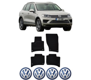 Set Covorase Presuri Volkswagen TOUAREG (7P5, 7P6) din 2010-2018, Auto, Material Textil Mocheta, Volkswagen - Img 2