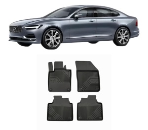 Set covorase presuri VOLVO S90 II (234) din 2016-2023, auto, din cauciuc thermoplastic, VOLVO - Img 2