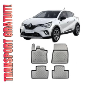 Set covorase RENAULT CAPTUR II E-TECH FULL HYBRID, din 08.2022 - Prezent, covorase tavita, caroserie SUV INAINTE DE FACELIFT, compatibile cu autoturismul RENAULT CAPTUR II E-TECH FULL HYBRID, ARISTAR