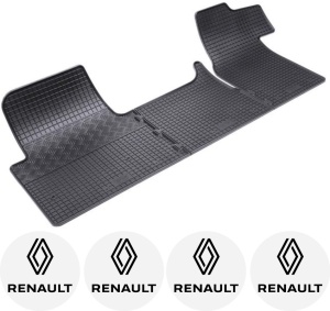 Set covorase Renault Master III Van 2010 - prezent si 4 stickere rotunde Renault accesorii pentru autoturismul tau - masina v4492