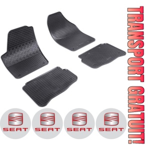 Set covorase Seat Cordoba II Sedan 2002 - 2009 si 4 stickere rotunde Seat
