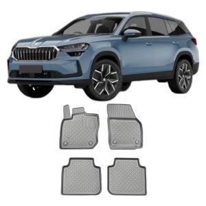 Set covorase SKODA KODIAQ II MHEV din 02.2024 - Prezent, covorase tavita, caroserie SUV, 5-7 LOCURI, fara rand 3, compatibile cu autoturismul SKODA KODIAQ II MHEV, ARISTAR - Img 2