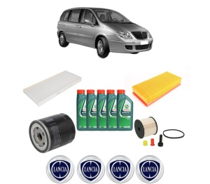 Set Pachet filtre revizie Bosch, 5 litrii ulei Castrol 10W40 LANCIA PHEDRA (179_) 2.2 JTD (179AXC1A) din 2002-2010, 4x Stickere auto cu LANCIA - Img 2