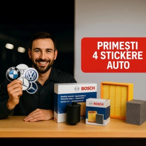 Set Pachet filtre revizie Bosch, 5 litrii ulei Castrol 5W30 MINI MINI COUNTRYMAN (F60) Cooper SD din 2016, 4x Stickere auto cu MINI - Img 7