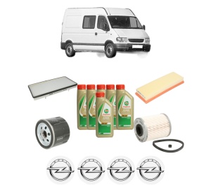 Set Pachet filtre revizie Bosch, 6 litrii ulei Castrol 5W40 OPEL MOVANO A Van (X70) 1.9 DTI (FD) din 2000-2001, 4x Stickere auto cu OPEL - Img 2