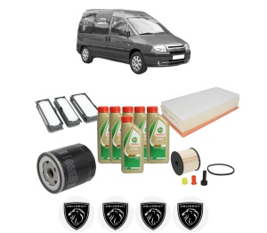 Set Pachet filtre revizie Bosch, 6 litrii ulei Castrol 5W40 PEUGEOT EXPERT (224_) 2.0 HDI 16V din 2000-2006, 4x Stickere auto cu PEUGEOT - Img 2