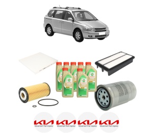 Set Pachet filtre revizie Bosch, 7 litrii ulei Castrol 5W30 KIA CARNIVAL / GRAND CARNIVAL III (VQ) 2.2 CRDi din 2010-2015, 4x Stickere auto cu KIA - Img 2