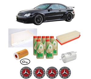 Set Pachet filtre revizie Bosch, 7 litrii ulei Castrol 5W40 MERCEDES-BENZ CLK (C209) CLK 270 CDI (209.316) din 2003-2005, 4x Stickere auto cu MERCEDES-BENZ - Img 2