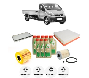 Set Pachet filtre revizie Bosch, 8 litrii ulei Castrol 5W40 RENAULT TRAFIC II Platform/Chassis (EL) 2.5 dCi 135 (EL0D) din 2001-2006, 4x Stickere auto cu RENAULT - Img 2
