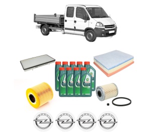 Set Pachet filtre revizie Bosch, 9 litrii ulei Castrol 10W40 OPEL MOVANO A Platform/Chassis (X70) 2.2 DTI (ED, HD, UD0, UD4) din 2000, 4x Stickere auto cu OPEL - Img 2