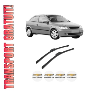 Set stergatoare auto CHEVROLET ASTRA Hatchback din 1998-2011, pentru parbriz auto, 2 bucati, Bosch Aerotwin Retrofit, din cauciuc siliconat rezistent, 4 Stickere Auto CHEVROLET