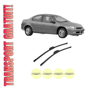 Set stergatoare auto CHRYSLER NEON II din 1999-2006, pentru parbriz auto, 2 bucati, Bosch Aerotwin Retrofit, din cauciuc siliconat rezistent, 4 Stickere Auto CHRYSLER