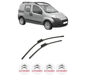 Set stergatoare auto CITROEN NEMO MPV din 2009-2010, pentru parbriz auto, 2 bucati, Bosch Aerotwin, din cauciuc siliconat rezistent, 4 Stickere Auto CITROEN - Img 2