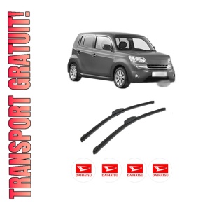 Set stergatoare auto DAIHATSU MATERIA (M4_) din 2006-2011, pentru parbriz auto, 2 bucati, Bosch Aerotwin Retrofit, din cauciuc siliconat rezistent, 4 Stickere Auto DAIHATSU