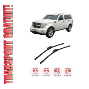 Set stergatoare auto DODGE NITRO din 2006-2012, pentru parbriz auto, 2 bucati, Bosch Aerotwin Retrofit, din cauciuc siliconat rezistent, 4 Stickere Auto DODGE