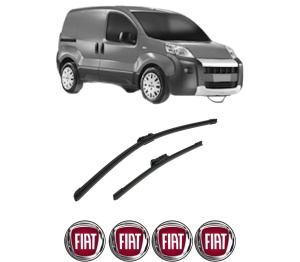 Set stergatoare auto FIAT 500 (312_) din 2007-2021, pentru parbriz auto, 2 bucati, Bosch Aerotwin, din cauciuc siliconat rezistent, 4 Stickere Auto FIAT - Img 2
