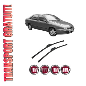 Set stergatoare auto FIAT MAREA (185_) din 1996-2002, pentru parbriz auto, 2 bucati, Bosch Aerotwin Retrofit, din cauciuc siliconat rezistent, 4 Stickere Auto FIAT