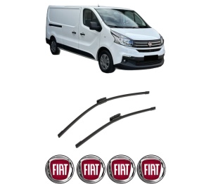 Set stergatoare auto FIAT TALENTO Bus (296_) din 2016-2019, pentru parbriz auto, 2 bucati, Bosch Aerotwin Multi, din cauciuc siliconat rezistent, 4 Stickere Auto FIAT - Img 2