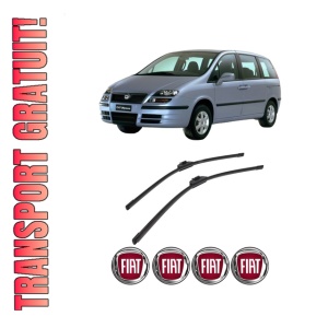 Set stergatoare auto FIAT ULYSSE (179_) din 2002-2011, pentru parbriz auto, 2 bucati, Bosch Aerotwin Retrofit, din cauciuc siliconat rezistent, 4 Stickere Auto FIAT